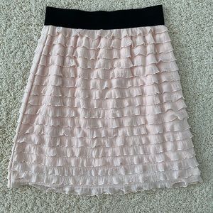 Kimchi Blue Pink Ruffle Skirt Small